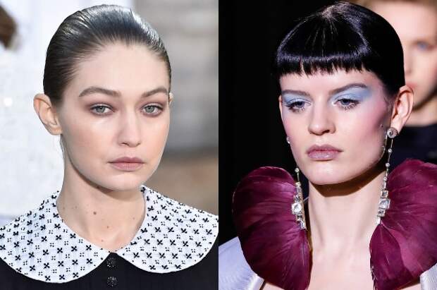 Лиловые тени и апельсиновые губы: лучшие бьюти-образы кутюрной Недели моды в Париже