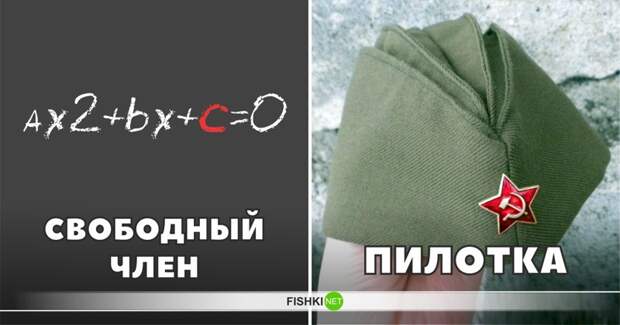Математическое выражение, в кругах, далеких от математики выглядит сегодня пошловато, а пилотка когда-то ассоциировалась лишь с головным убором. интересное, лексика, пошлости, эвфемизмы, эффект голубого щенка