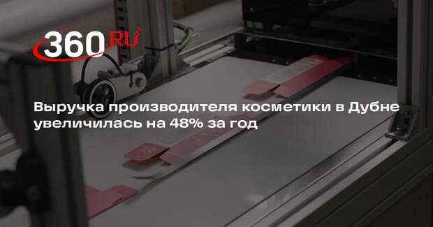 Выручка производителя косметики в Дубне увеличилась на 48% за год