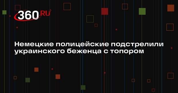 Bild: в ФРГ полиция ранила больного шизофренией украинского беженца с топором