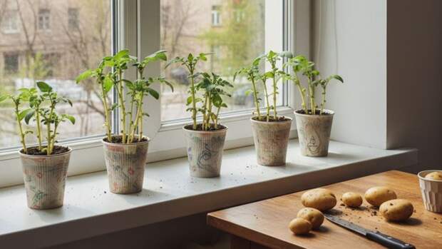 Посадите картошку в стаканчики – урожай уже в мае: идеально на пюре, суп и драники