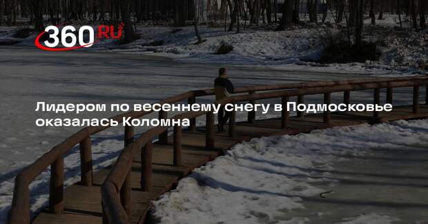 Лидером по весеннему снегу в Подмосковье оказалась Коломна