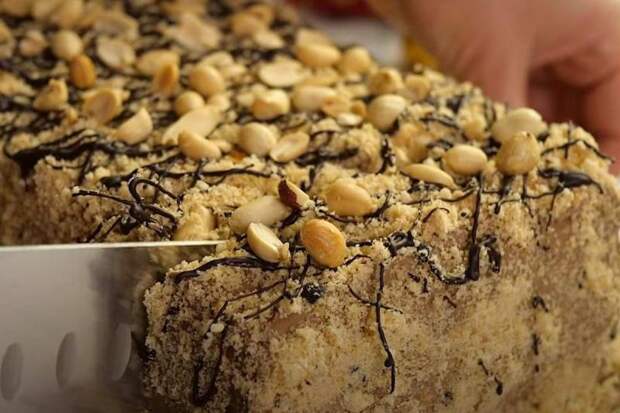 Торт “Шоколадный пломбир” с орехами без муки: рецепт