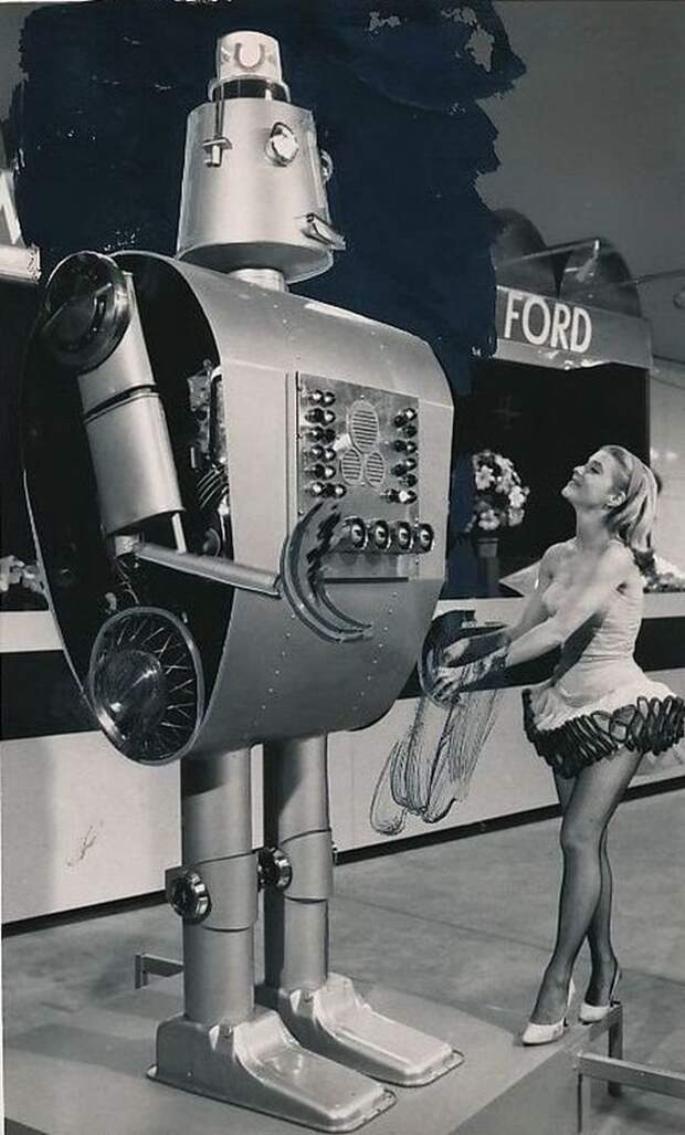 Ретро любовь - космические фантазии о девушках и роботах девушки, интересное, космос, предки, роботы, фантазии, фотомир