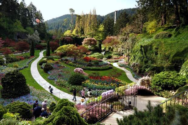 Сады Бутчартов (Butchart Gardens), остров Ванкувер, Канада