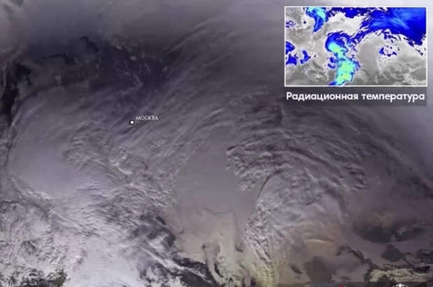 Кадры циклона «Фрэнсис» над Москвой показали из космоса