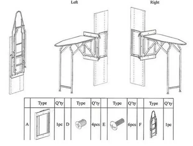 Шкаф с гладильной доской своими руками