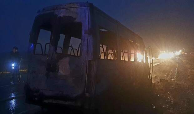 СК проводит проверку по факту возгорания пассажирского автобуса в Удмуртии