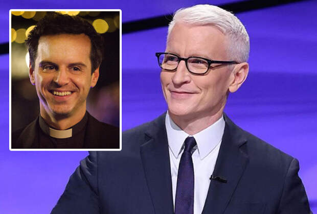 Jeopardy! Video: Anderson Cooper Scolds All 3 Contestants for Failing to Identify Fleabag's 'Hot Priest'