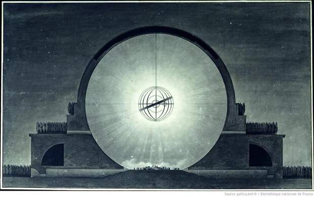 Загадка архитекторов Этьена Булле и Клода Леду идеи которому давали «сущности выходящие из тени», изображение №10