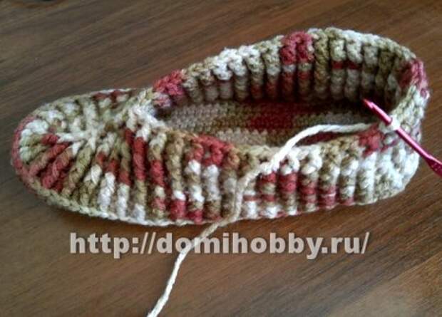 Вязание крючком схемы бесплатно тапочки