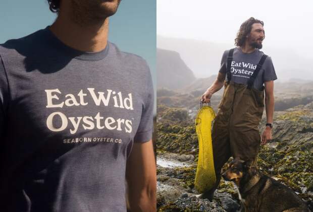 Ultra-Soft 'Eat Wild Oysters' Tee Is Made From Recycled Oyster Shells