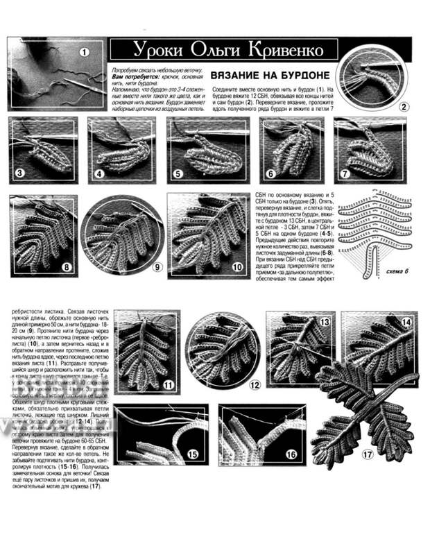 Платье крючком схема