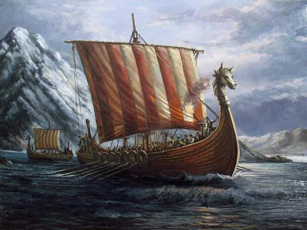 Знаменитые даккары викингов.