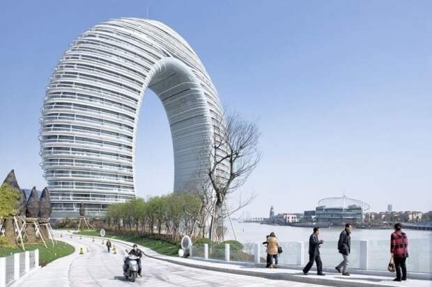 Отель «Шератон Хучжоу», Хучжоу, Китай красота, небоскребы, самый-самый, строительство, удивительное, фантастика