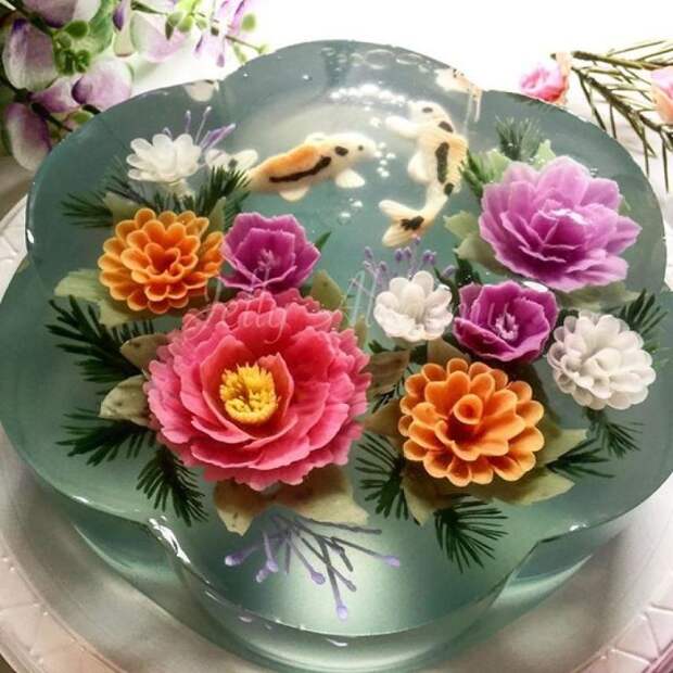 Классные трехмерные торты из желе, которые жалко есть