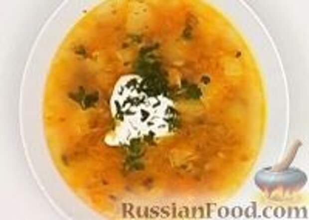 Фото к рецепту: Рассольник с перловой крупой
