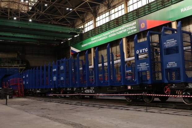 61. Линия производства железнодорожных платформ запущена в Кемерово Хорошие, добрые, новости, россия, фоторепортаж