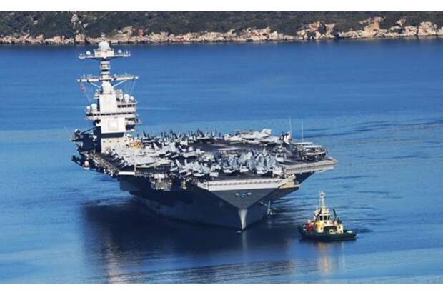 Gerald R. Ford зализывает раны: 30 «Шахедов» атаковали авианосец роем. Один прорвался. Корабль покинул «море боя»