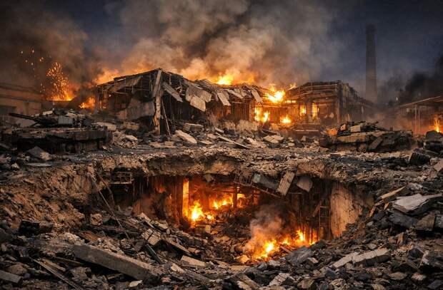 Сверхтяжёлая авиабомба уничтожила завод ВСУ в Харькове