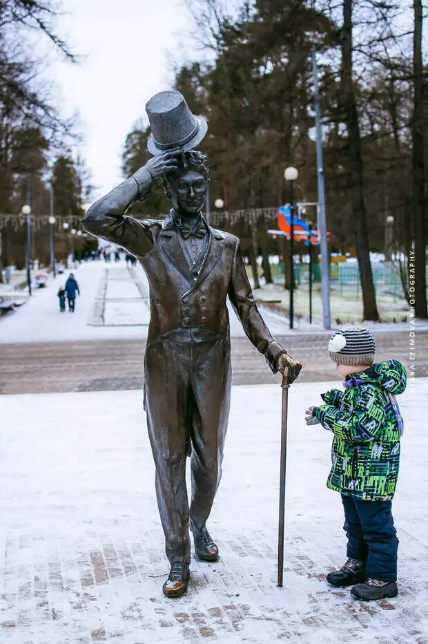 На фото памятник в Зеленогорске