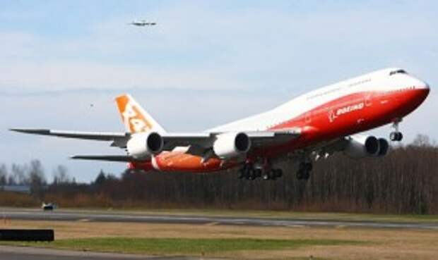 Первый полет Boeing 747-8