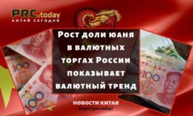 Рост доли юаня в валютных торгах России показывает валютный тренд