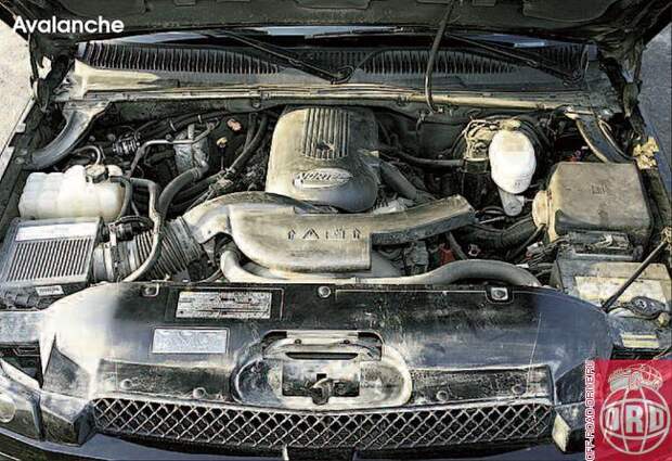 Это уже привычный нам по всему модельному ряду полноразмерных Chevrolet двигатель GM V8 Vortec LM7 Gen III объемом 5,3 л. Стремление конструкторов к минимизации веса и широкое применение алюминия вывели этот агрегат из разряда «чугунных миллионников». Но на сегодняшний день ему найдется мало конкурентов по выносливости. Разве только GM V8 Vortec 8100 RPO L18 объемом 8,1 л, устанавливаемый на версию Avalanche 2500.