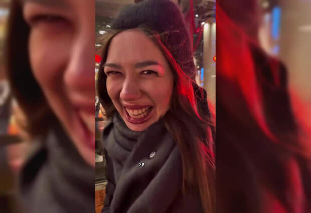 Друзья остановились у ресторана и сравнивают ужин с покупкой обуви