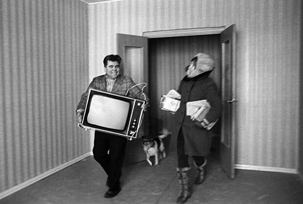 Новоселье в новых домах Орехово-Борисово в Москве, 1976 год