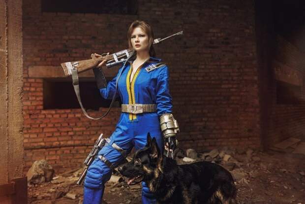 Косплей в стиле компьютерной игры Fallout