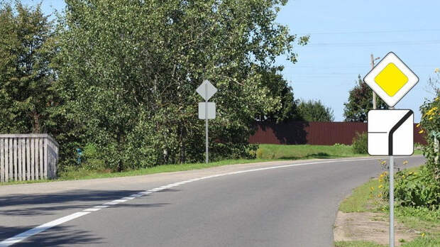Нужно ли включать поворотник на изгибе главной дороги