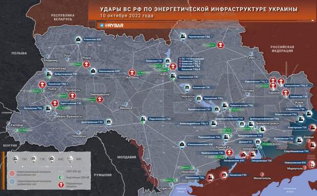 Карта энергетической декоммунизации территории б.Украины