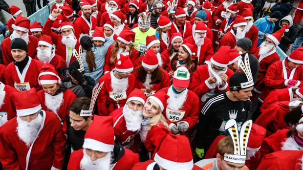 Забег Дедов Морозов пройдёт 22 декабря в Петербурге