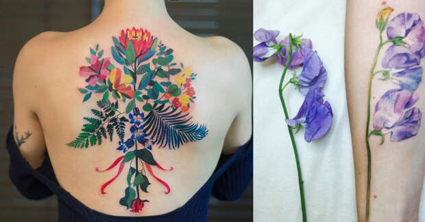 8 тату-мастеров, которые делают цветы бессмертными