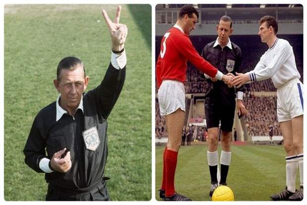 Карточки возникли по идее британца Кена Астона (1915-2001). Одного из самых уважаемых судей в этом виде спорта. Который работал в ФИФА с 1966 по 1972 год.
