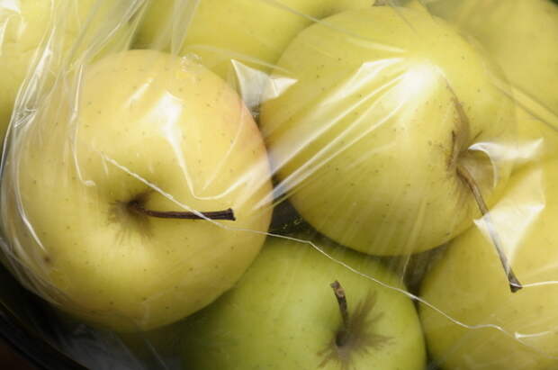 Хранение яблок в полиэтиленовых пакетах