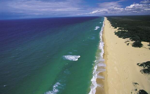 Австралийский пляж длиной 151 километр
