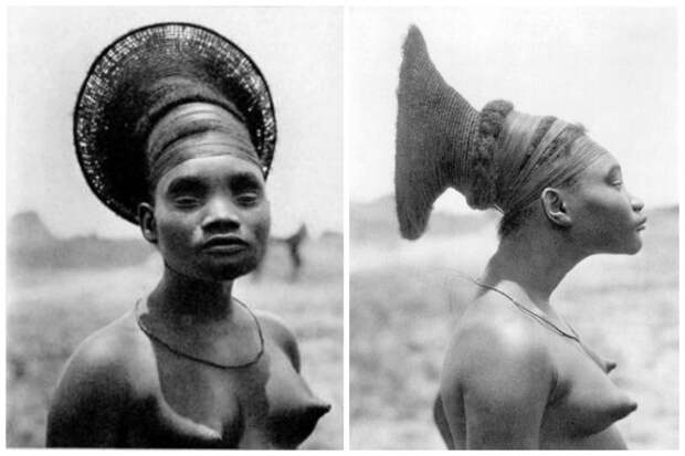 Конго - мир чудесных женщин. Удлинение черепа для красоты достигалось путем перематывания головы бинтами, с самого рождения. девушки, интересное, красота, мир
