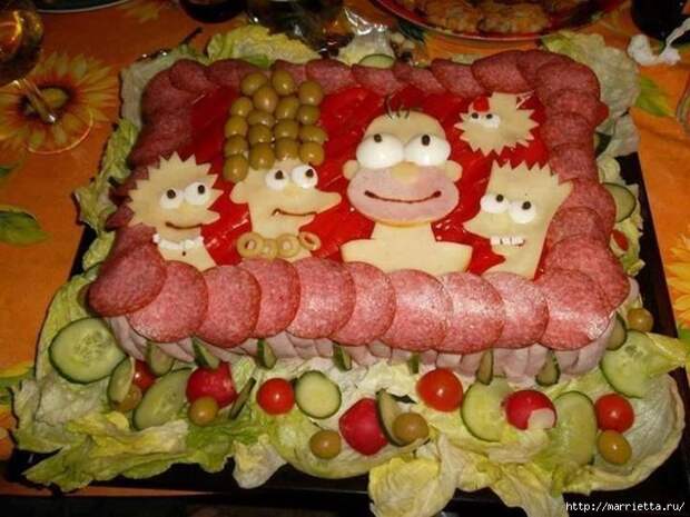 Розы и корзинки из ветчины, тюльпаны из помидоров и другие красивые вкусности (11) (700x525, 281Kb)