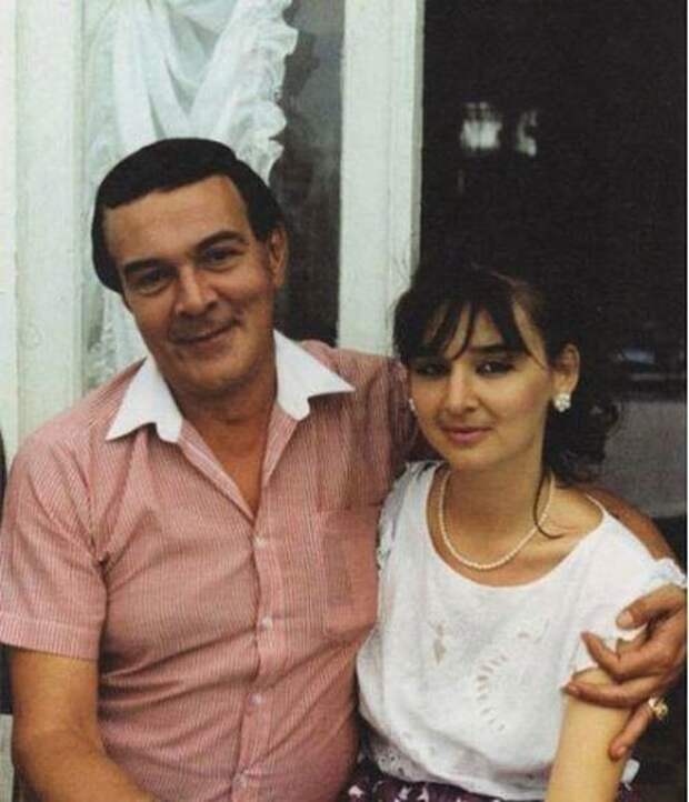 2. Муслим Магомаев и его дочь Марина СССР, архив, домашний уют, звезды, семья, фото