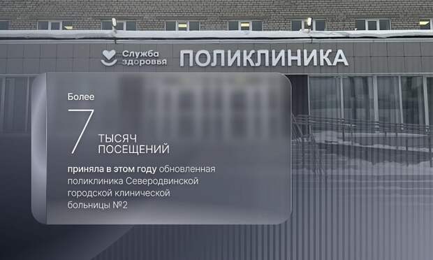 Семь тысяч посещений за первые дни: северодвинская поликлиника бьет рекорды после ремонта