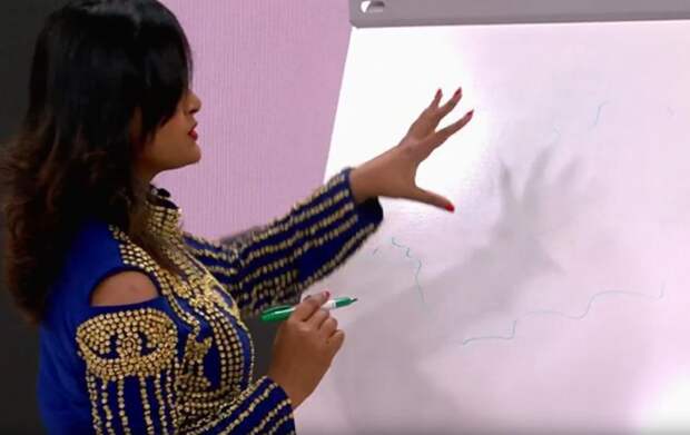 Арчена Нагабушанам. Кадр из программы «Прямой эфир», «Россия 1», 2025 год