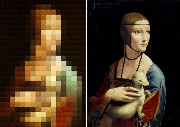 Знаменитые произведения искусства, воссозданные из LEGO