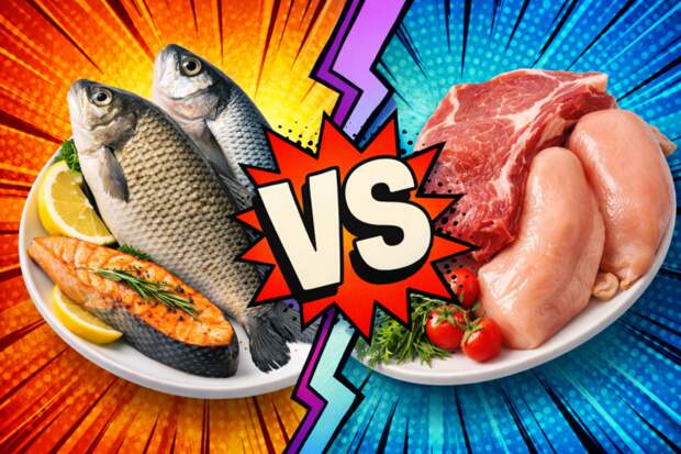 Рыба и мясо: что полезнее и как правильно сочетать в рационе