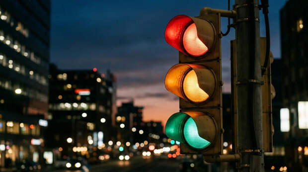 Почему светофор использует красный, жёлтый и зелёный — от физики до железных дорог