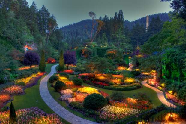 Сады Бутчартов (Butchart Gardens), остров Ванкувер, Канада