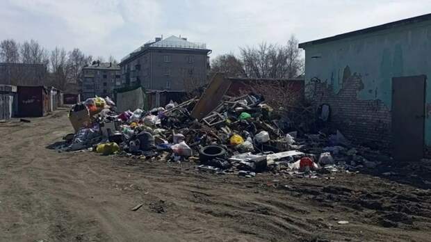 Жители Новоалтайска жалуются на огромные кучи мусора по всему городу