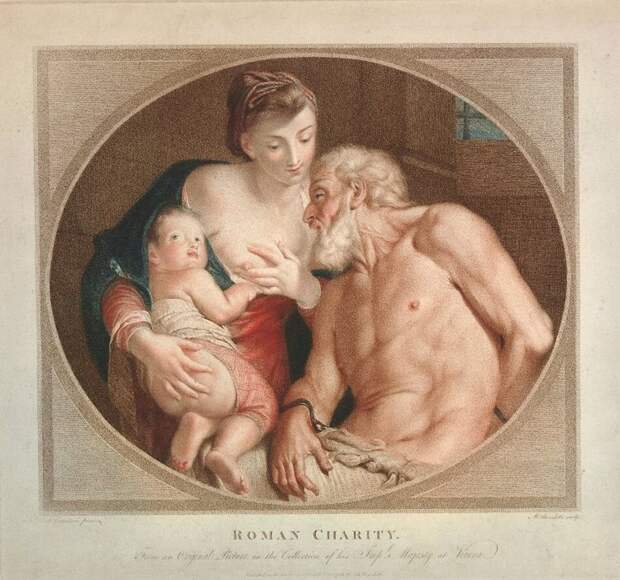 Римское милосердие, Микеле Бенедетто и позже Карло Чиньяни , 1798