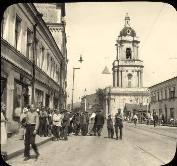 Колокольня на Пятницкой улице. СССР, Москва, 1931 год.